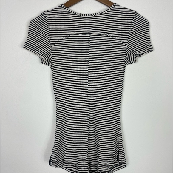 Free People Frenchie Tee Cream/Black Size M - Picture 4 of 6